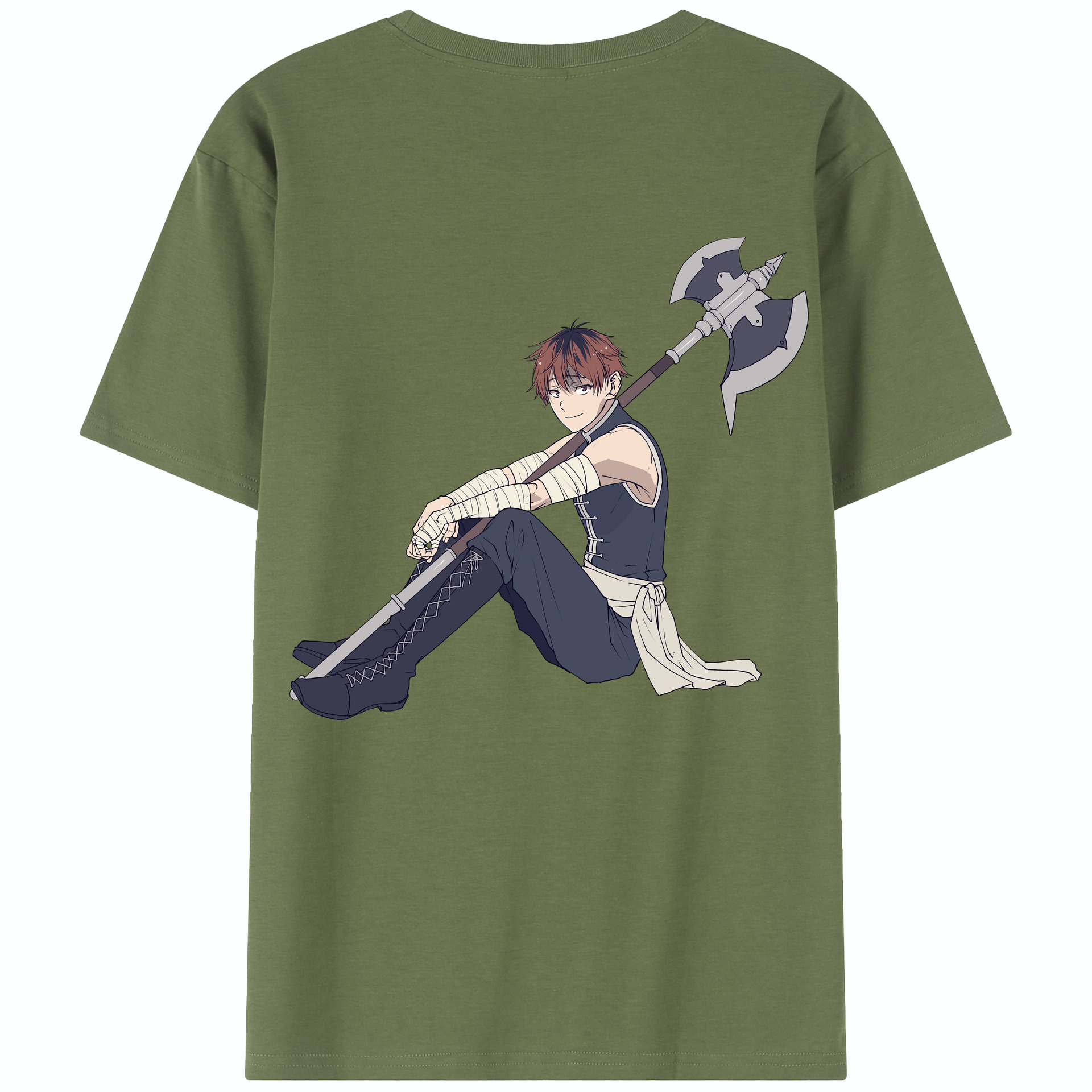 （画像用） 葬送のフリーレン Frieren 綿100％半袖Tシャツ（背面プリント）